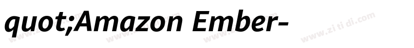 quot;Amazon Ember字体转换